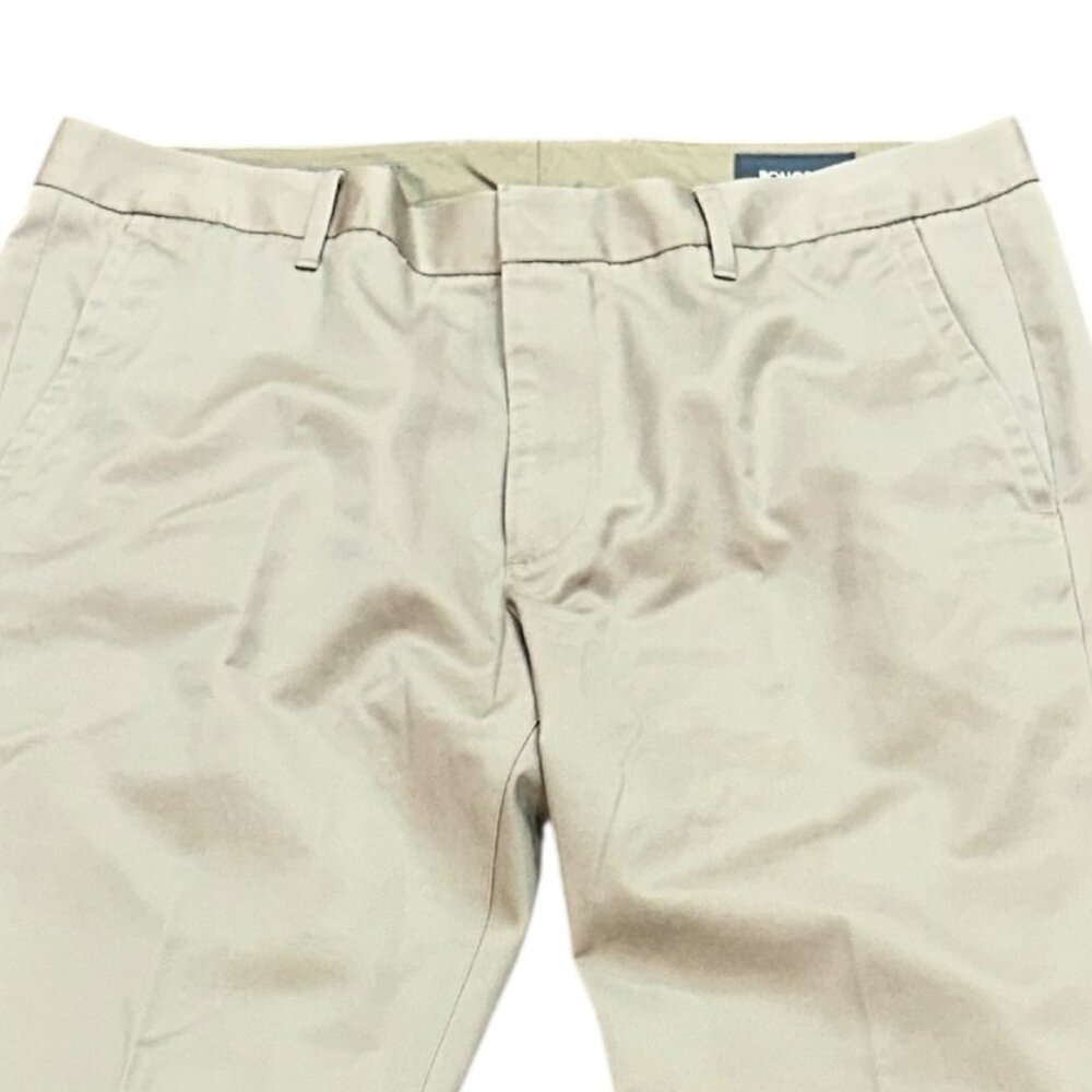Bonobos Wednesday Khaki Dress Pants Slim Fit Straight Leg Size 35/32 Work Office - Picture 2 of 9